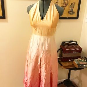Laundry by Shelli Segal ombre halter dress
